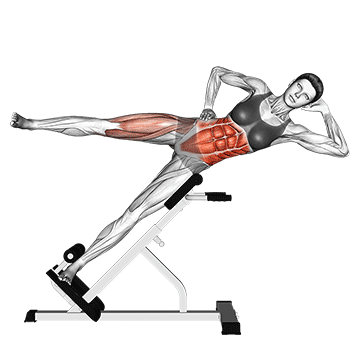 45 degree Bycicle Twisting Crunch