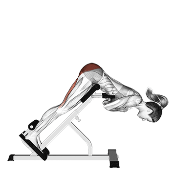 45 degree hyperextension (arms in front of chest) (Side-POV)